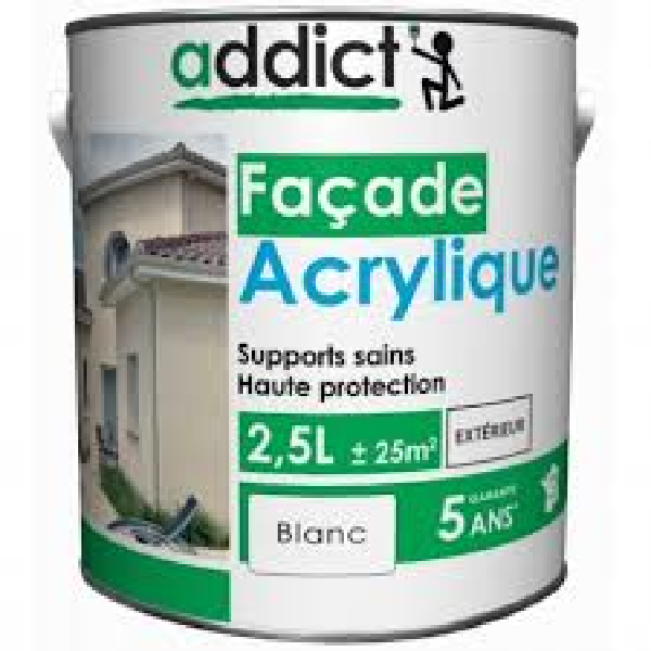 ADDICT ACRYL FACADE 2,5L BLC ADD111923              ADD111923