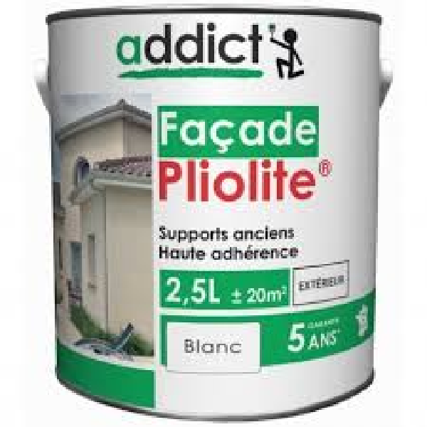 ADDIC PEINT FACADE 100% PLIOLIT BLC 2,5L           ADD111925