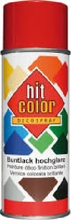 BBE HIT COLOR BRILL ROUGE FEU  400ML