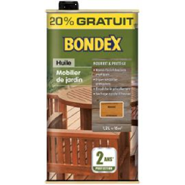BOX 32 HUILE TECK BONDEX 1L+20%   *   CODE VRAC 218958