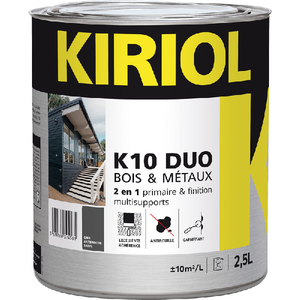 KIRIOL K10 DUO SATIN 0L750 GRIS CLAIR